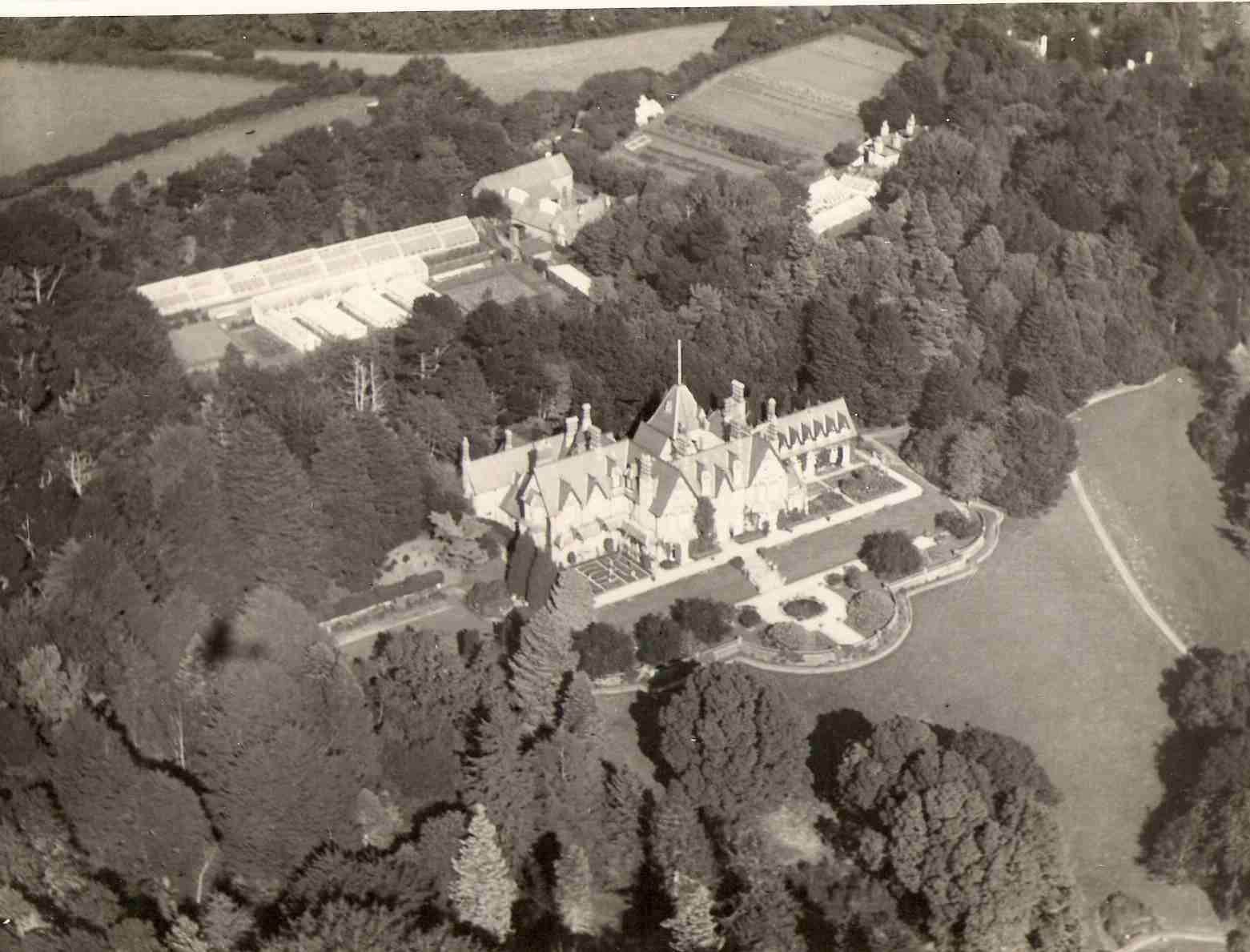 Brunel Manor - historic aerial view